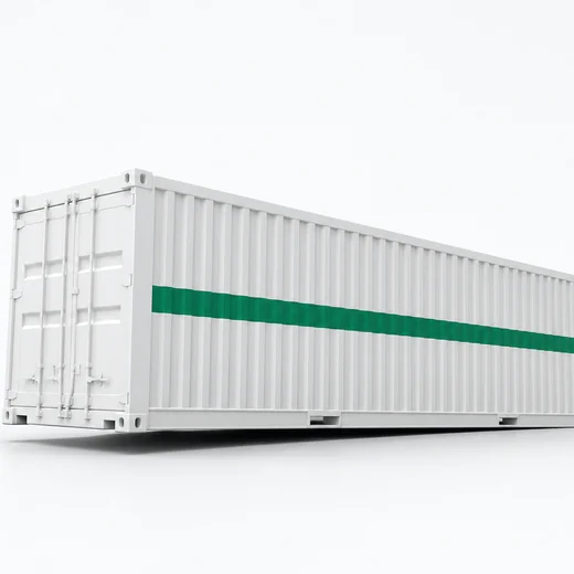 A long container form marked with a single green stripe.